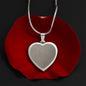 Engraved Heart Necklace With Personalized Message