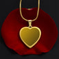Engraved Heart Necklace With Personalized Message