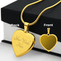 Engraved Heart Necklace With Personalized Message