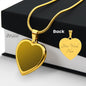 Engraved Heart Necklace With Personalized Message