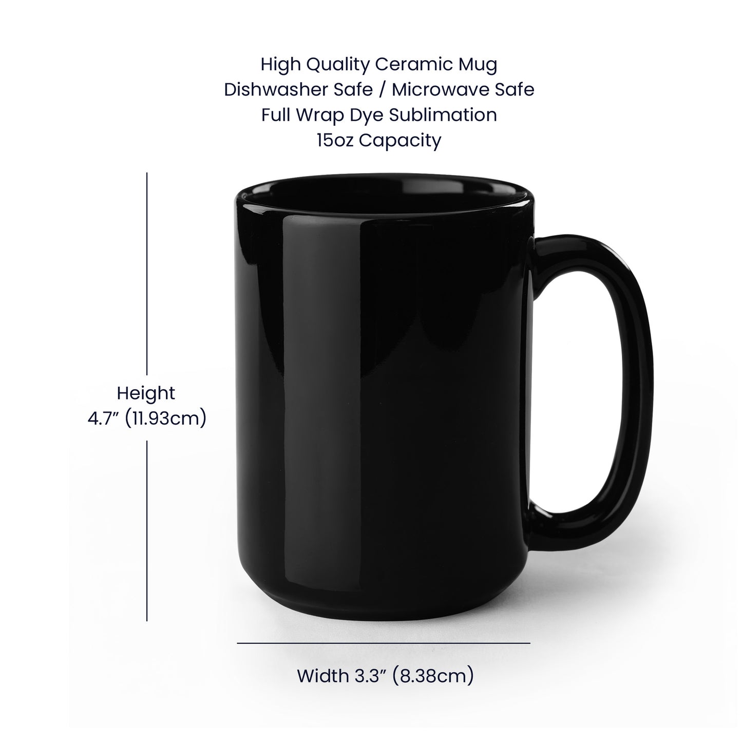 Husband Daddy Protector Hero Black Coffee Mug – Perfect Father's Day Gift for Dad