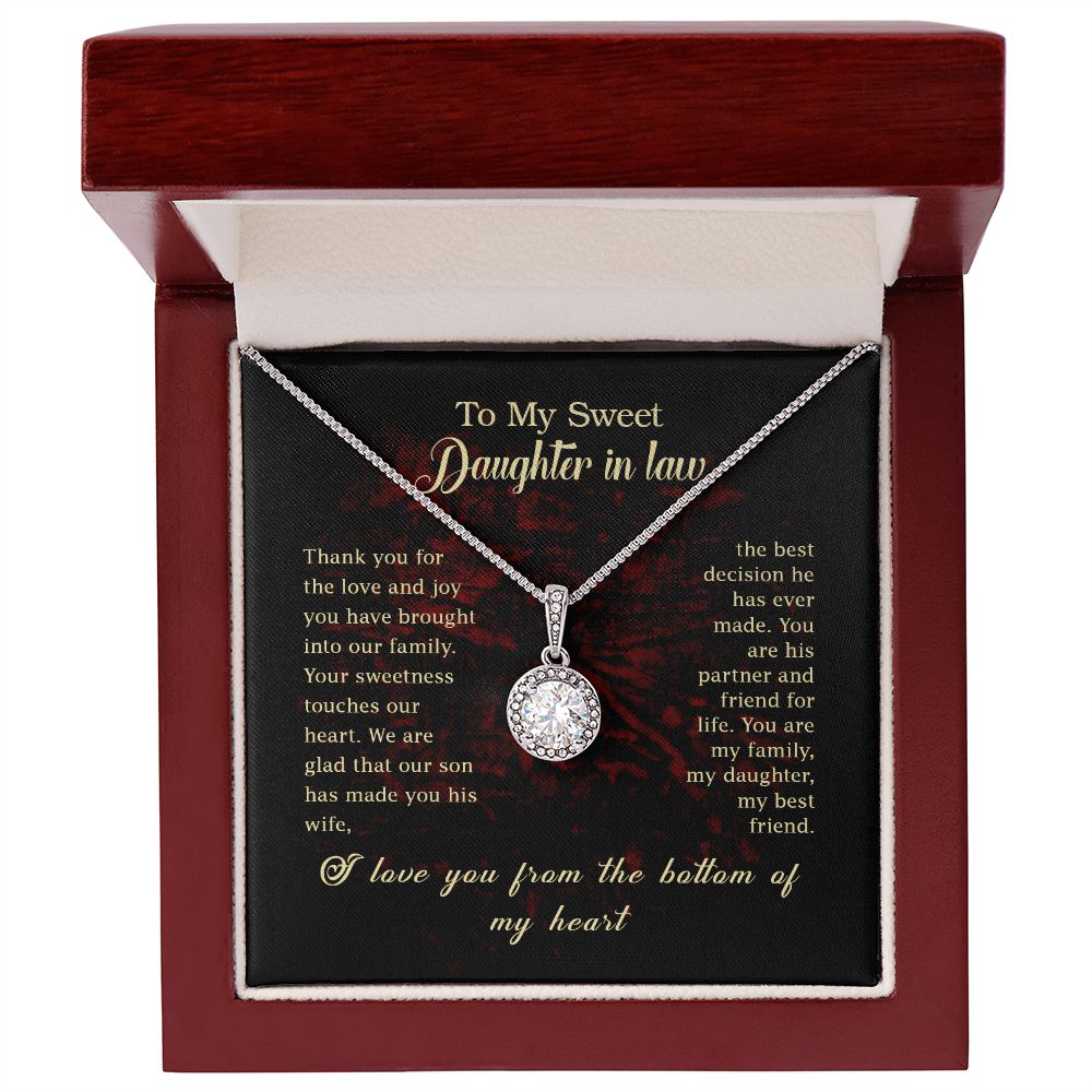To my Daughter In Law Eternal Hope Necklace -