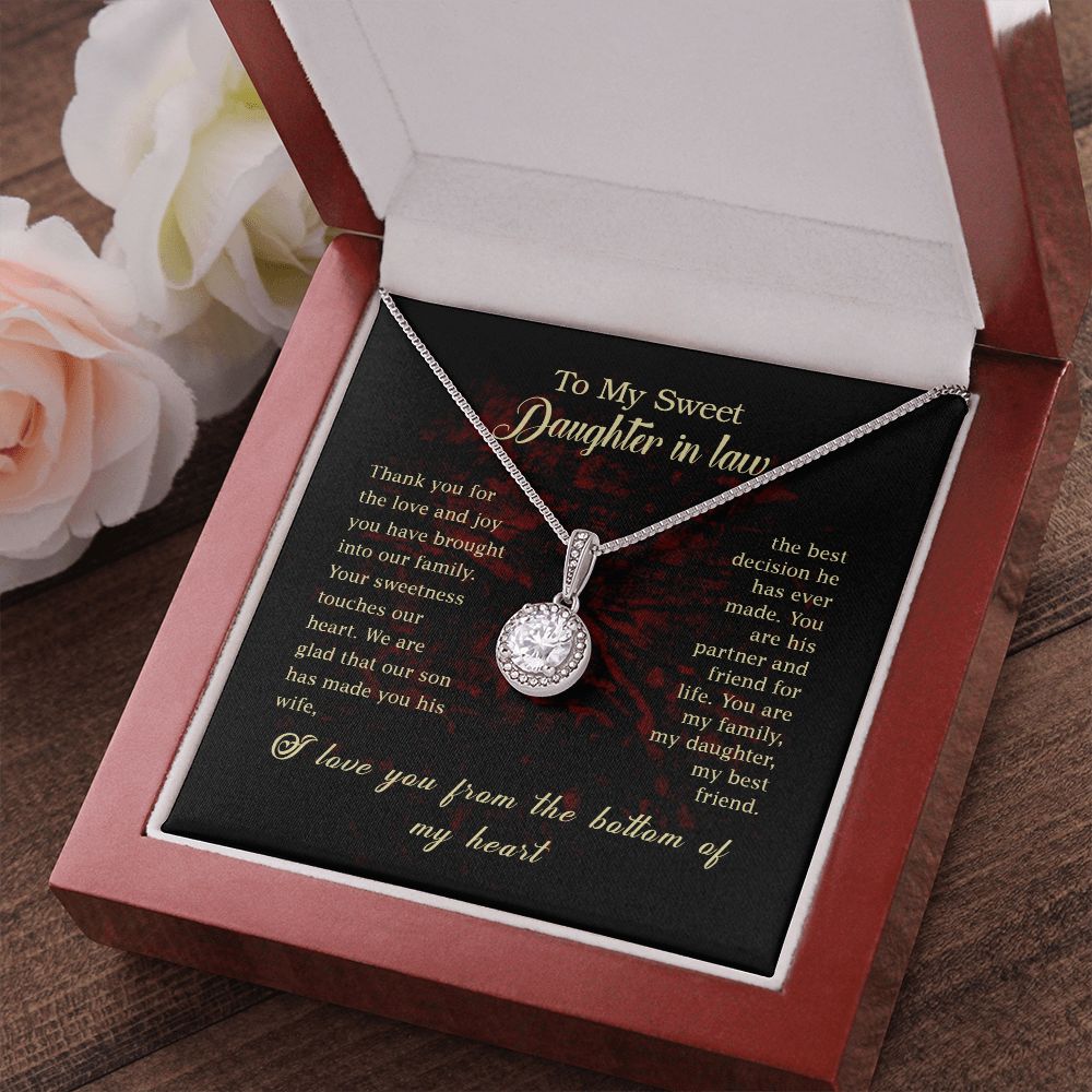 To my Daughter In Law Eternal Hope Necklace -