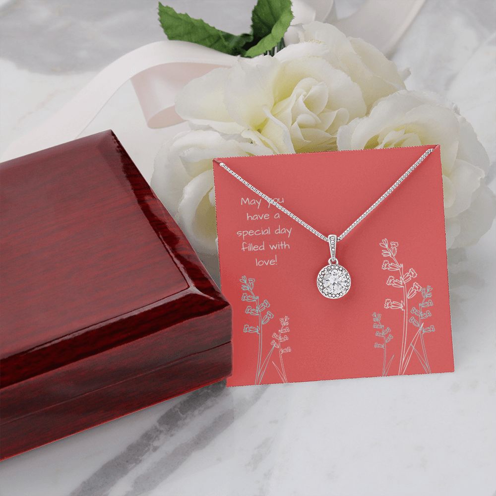 Generic Salmon Pink Eternal Hope Necklace -