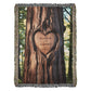 Personalized Heart Carved On Tree with Couple's Names and Est Date Heirloom Woven Blanket