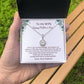 To My Loving Wife and an Amazing Mom Mother's Day Gift Card and Necklace with CZ Pendant from Husband EHN_M66WifeMOM