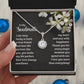 To My Soulmate - I am very lucky to have a true friend and best life partner like you Eternal Hope Necklace -