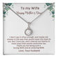 To My Loving Wife and an Amazing Mom Mother's Day Gift Card and Necklace with CZ Pendant from Husband EHN_M66WifeMOM