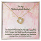 Mother's Day Gift, Birthday Gift for Mum Love Knot Necklace with Heartfelt Message Card M65 MUM