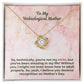 Mother's Day Gift, Birthday Gift for Mum Love Knot Necklace with Heartfelt Message Card M65 MUM
