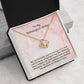 Mother's Day Gift, Birthday Gift for Mum Love Knot Necklace with Heartfelt Message Card M65 MUM