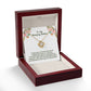 M45A Elegant Love Knot Necklace with Message Card Gift for Mom, Mum, Grandma on Mother's Day
