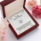 M51 Elegant Love Knot Necklace with Message Card for Mom, Mum, Grandma on Mother's Day
