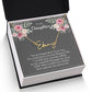 To My Daughter - Personalized Name Signature Style Neckalce Gift from Mom and Dad - MC006Gray