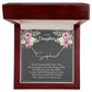 To My Daughter - Personalized Name Signature Style Neckalce Gift from Mom and Dad - MC006Gray