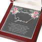 To My Daughter - Personalized Name Signature Style Neckalce Gift from Mom and Dad - MC006Gray
