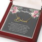 To My Daughter - Personalized Name Signature Style Neckalce Gift from Mom and Dad - MC006Gray