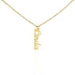 1Personalized Name Vertical Dangling Necklace Gift For Daughter Special Day