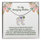 Personalized Baby Feet Name Necklace with Birthstone – Custom Engraved Gift for Moms, Mums, New Mothers, and Birthdays M45A