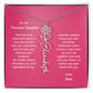 Personalized Name Birth Month Flower Necklace Gift for Daughter or Granddaughter - BFNVMC71D