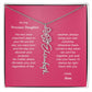 Personalized Name Birth Month Flower Necklace Gift for Daughter or Granddaughter - BFNVMC71D