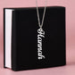 Personalized Multi Name Vertical Pendant Necklace - WifeM18