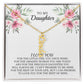 To My Daughter Personalized Vertical Multi Name Necklace