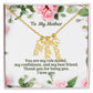 To My Mother Personalized Multi Name Vertical Necklace