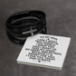 To My Man - I Only Want Two Things In This World - Men's Cross Bracelet M38