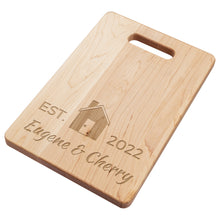 Load image into Gallery viewer, Personalised Custom Engraved Wooden Chopping Board Cheese Board Serving Board Cutting Novelty Gift Birthday Christmas Housewarming Wedding