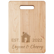 Load image into Gallery viewer, Personalised Custom Engraved Wooden Chopping Board Cheese Board Serving Board Cutting Novelty Gift Birthday Christmas Housewarming Wedding