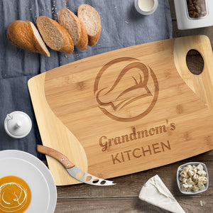 Personalised Kitchen Engraved Bamboo Chopping Board Grandma Dad Customised Novelty Gift Cheese Board Serving Board