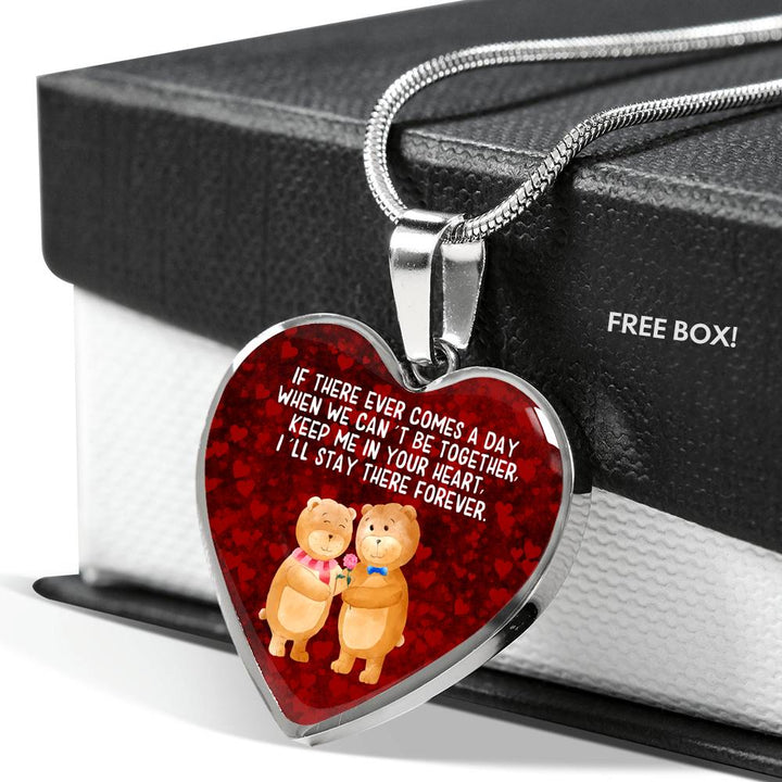 Keep Me In Your Heart Teddy Bear Necklace - GHNTeddy01
