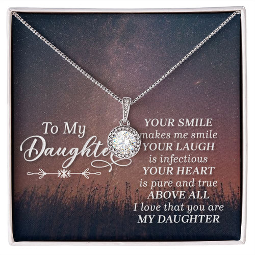 To my daughter-HER SMILE Eternal Hope Necklace -