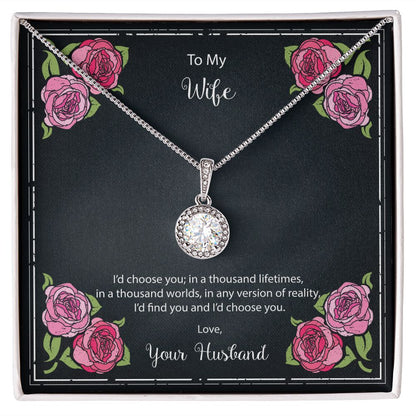 Flowers Message Card 1a Eternal Hope Necklace -