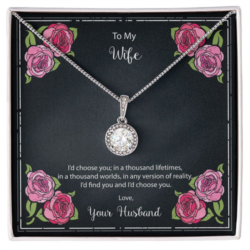 Flowers Message Card 1a Eternal Hope Necklace -