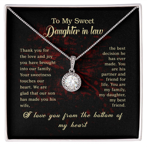 To my Daughter In Law  Eternal Hope Necklace -
