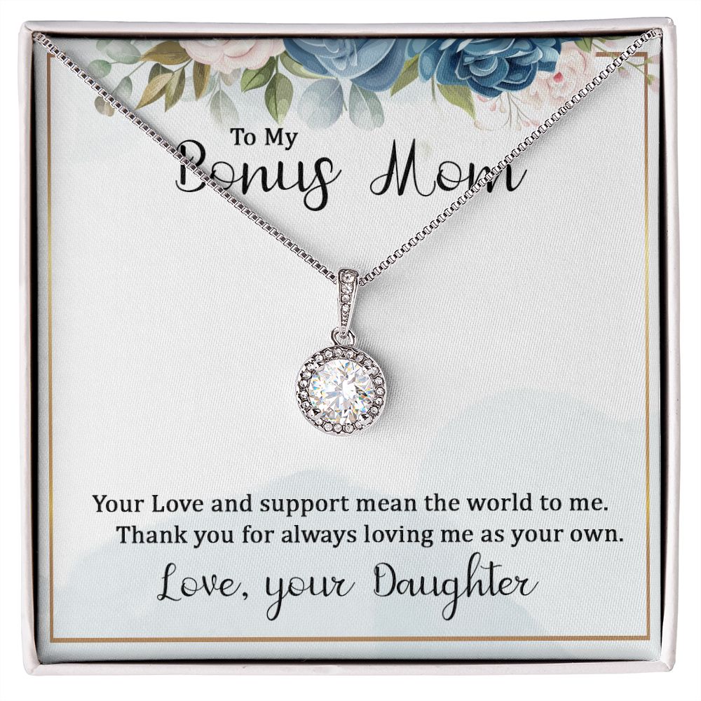 To My Bonus Mom Eternal Hope Necklace -