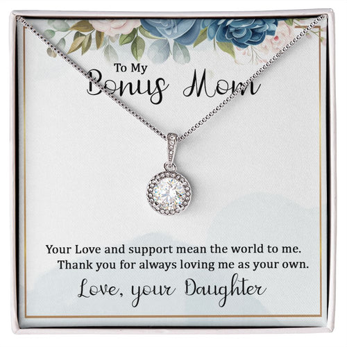 To My Bonus Mom Eternal Hope Necklace -