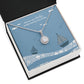 Anchor Storm Sailboat Eternal Hope Necklace -