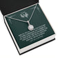 To my Wife Dark Green Eternal Hope Necklace -