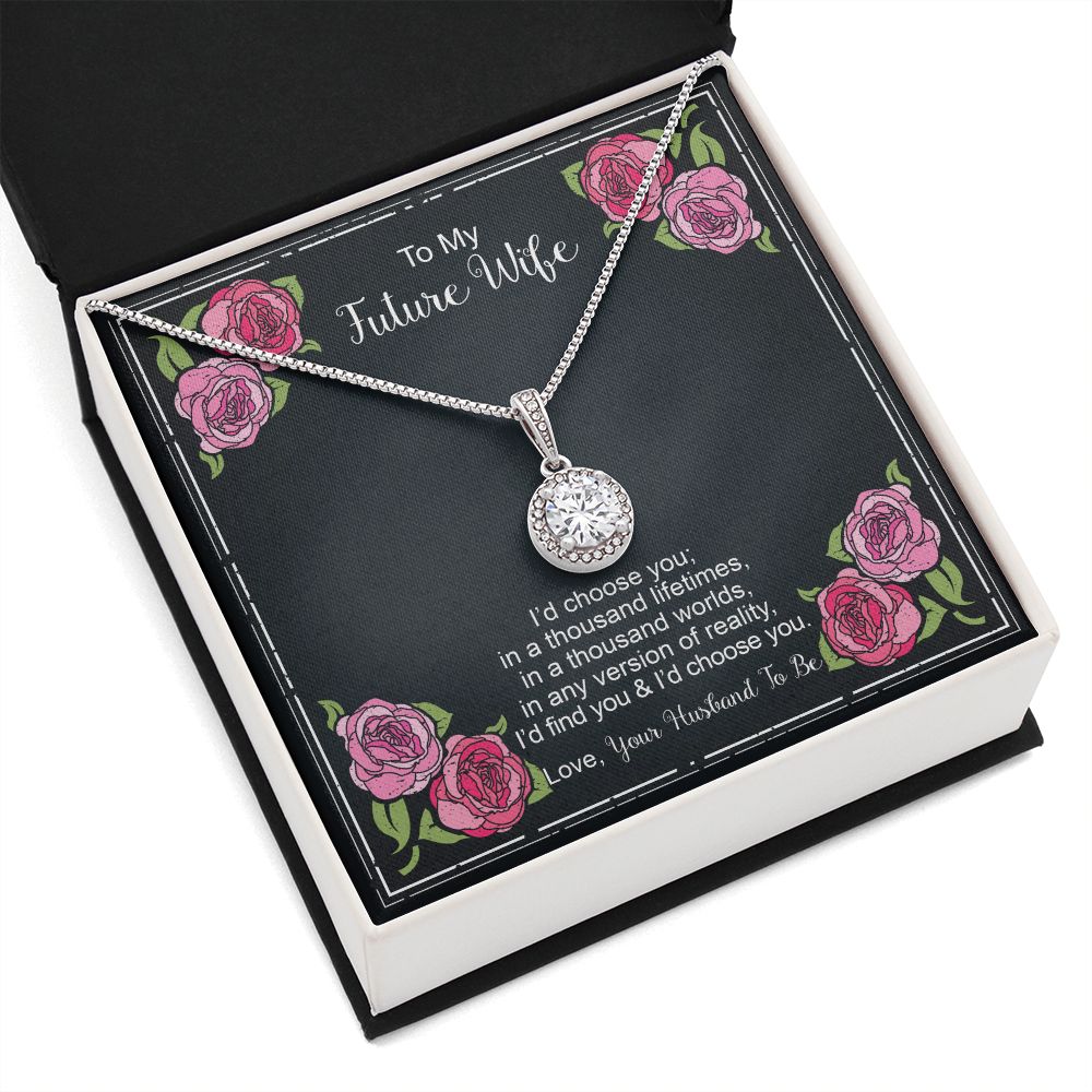 Floral Card 1 - Fiancee Thousand Lifetimes Eternal Hope Necklace -