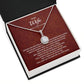 Wife 10 Red Ornate Background Eternal Hope Necklace -