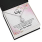 To My Wife - I know the distance is hard Eternal Hope Necklace -