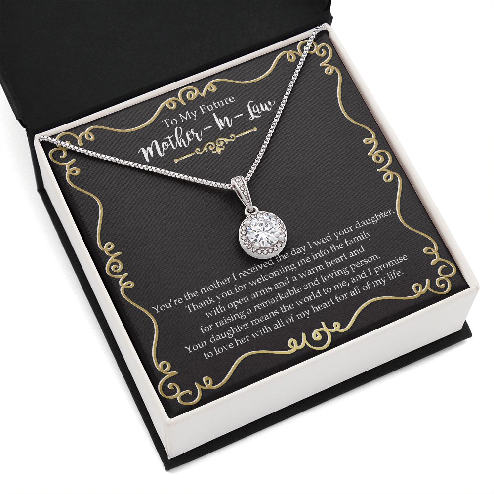 To the Mother of the Bride From Future Son In Law Wedding Gift  Eternal Hope Necklace - EHNMIL0010