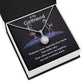 To my girlfriend - distance never separates two hearts Eternal Hope Necklace -