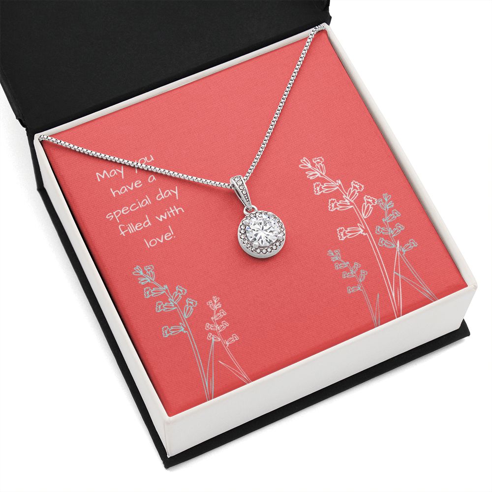 Generic Salmon Pink Eternal Hope Necklace -