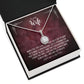 Wife Burgundy M18 Eternal Hope Necklace -
