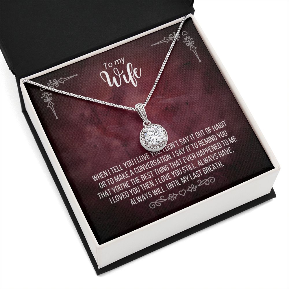 Wife Burgundy M18 Eternal Hope Necklace -
