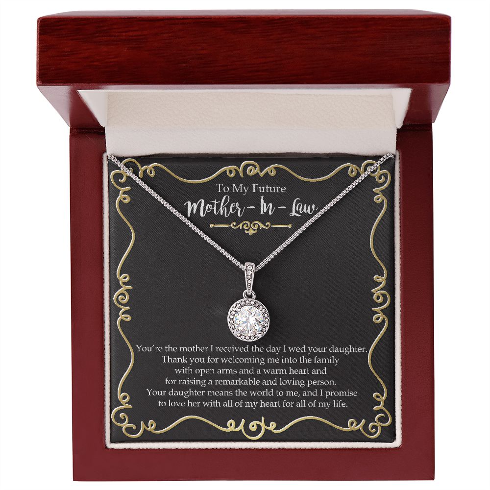 To the Mother of the Bride From Future Son In Law Wedding Gift  Eternal Hope Necklace - EHNMIL0010